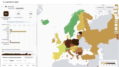 Инфографика: Темным отмечены страны с наибольшими выбросами CO2