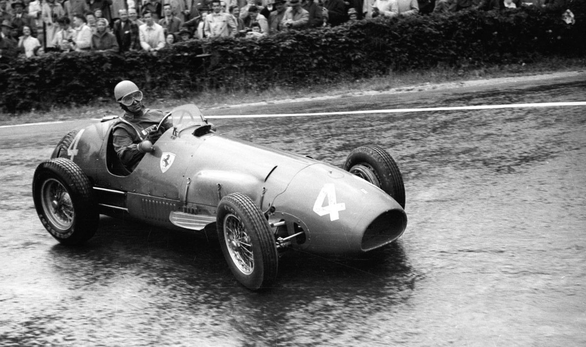 Alberto Ascari oli oma Ferraril pidurdamatu. www.formula1.com