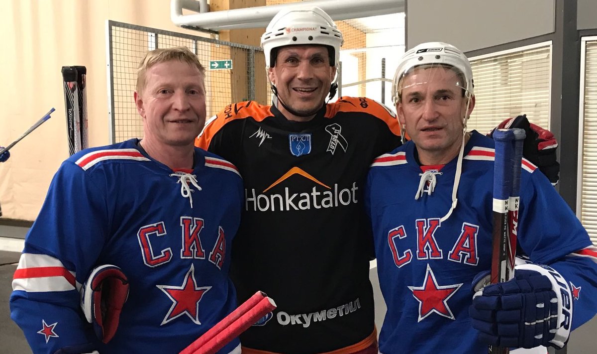 Aleksandr Komarov, Dmitri Jushkevic ja Nikolai Kildishov 