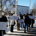 VIDEO | Rakvere streikijad korraldasid Soomes meeleavalduse