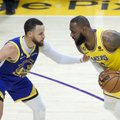 VIDEO | Curry kolmikduublist jäi Jamesi ja Lakersi vastu väheks ning  Warriors on taas raskes seisus