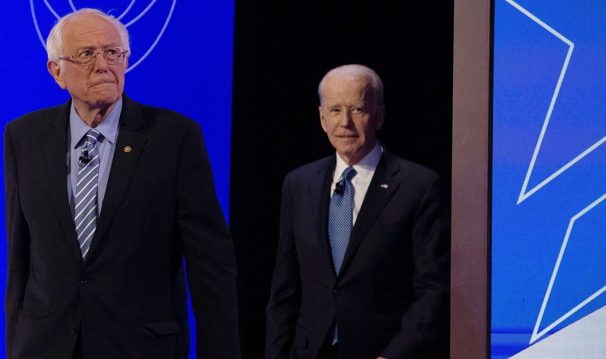 Bernie Sanders (vasakul) ja Joe Biden