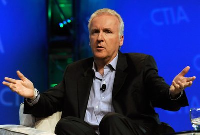 LAS VEGAS - MARCH 25: Film director James Cameron speaks during a round-table discussion at the International CTIA Wireless 2010 convention at the Las Vegas Convention Center March 25, 2010 in Las Vegas, Nevada. CTIA is the international association for the wireless telecommunications industry.   Ethan Miller/Getty Images/AFP