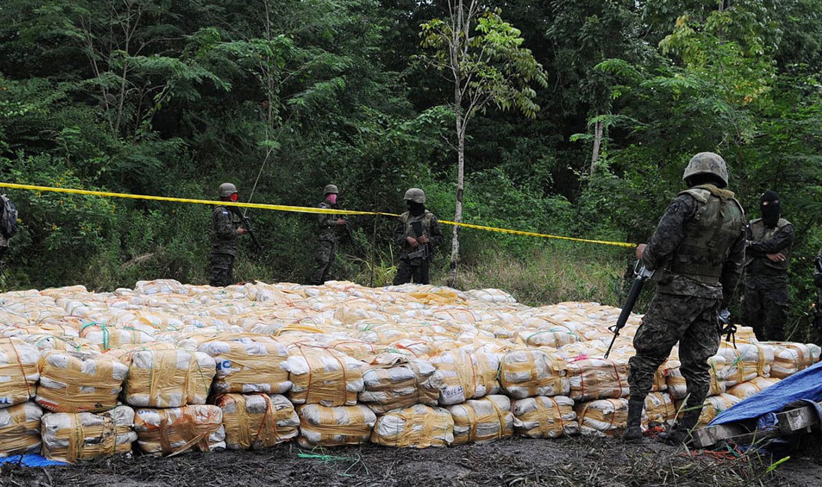 Hondurases liigub narkootikume märkimisväärsetes kogustes.
