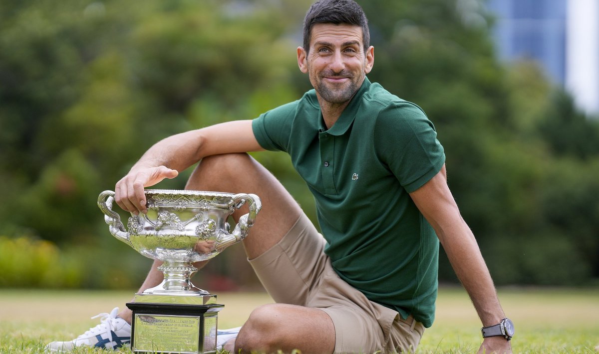 Novak Djokovic võitis karjääri 22 suure slämmi tiitli.