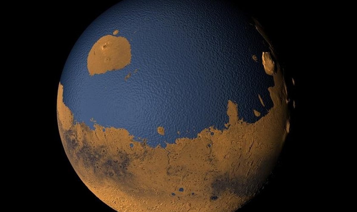 Selline võis Marss välja näha miljardite aastate eest. Foto: NASA