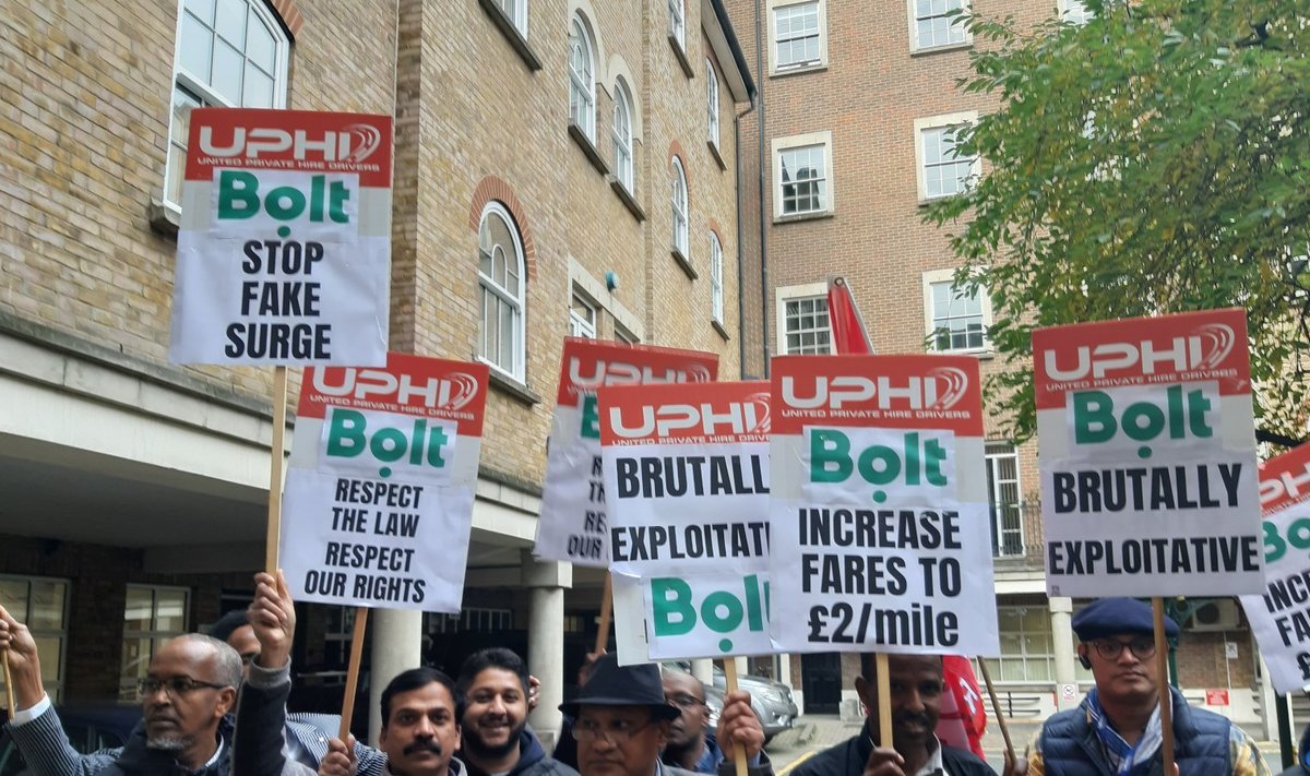 Bolti juhid protestimas Londonis