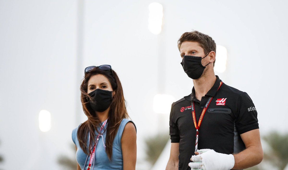 Romain Grosjean koos abikaasa Marion Jolles Grosjeaniga.