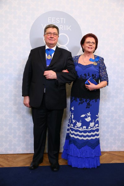 Eesti Naisliidu president Siiri Oviir ja Mihkel Oviir