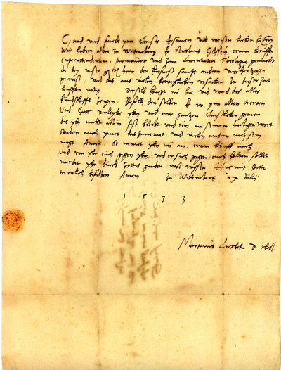 Martin Lutheri 1533. aastal Tallinna raele saadetud kiri