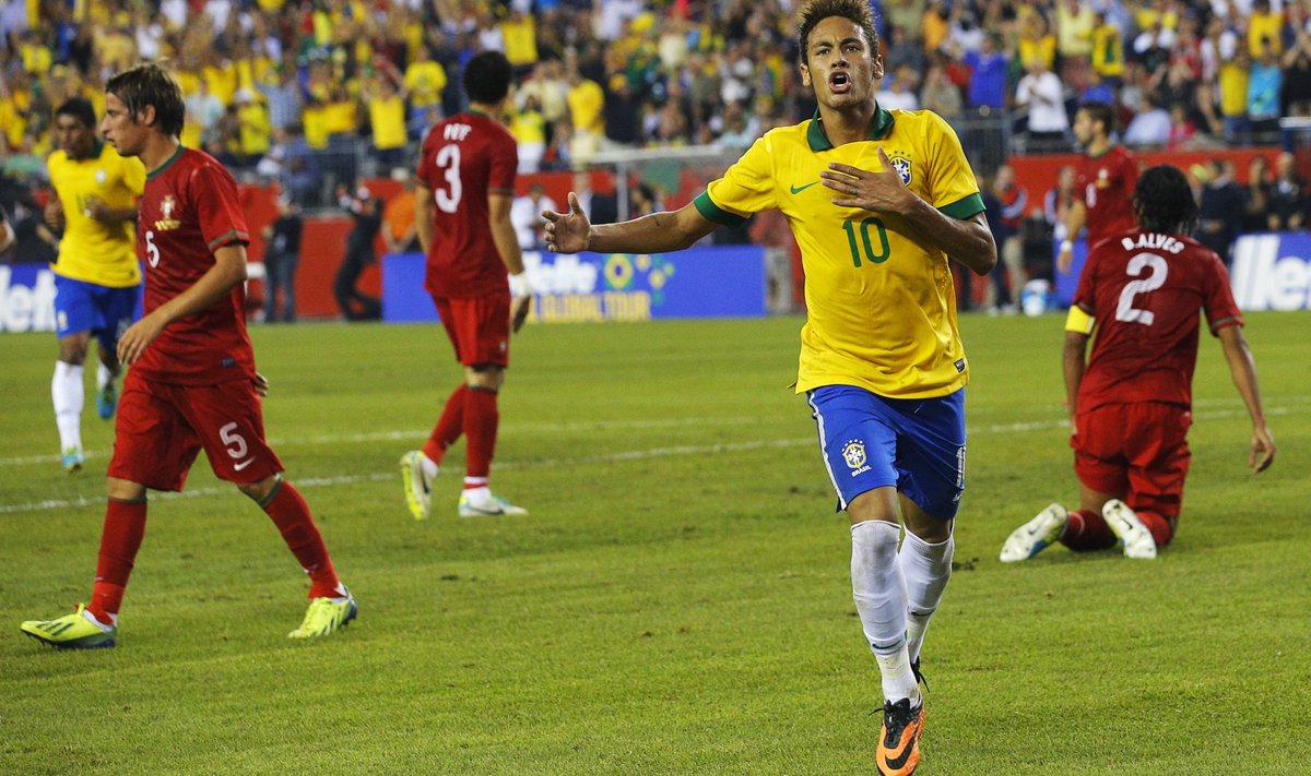 Neymari värav tüüris Brasiilia võidule