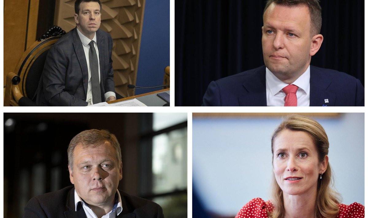 Jüri Ratas, Lauri Läänemets, Lauri Hussar ja Kaja Kallas