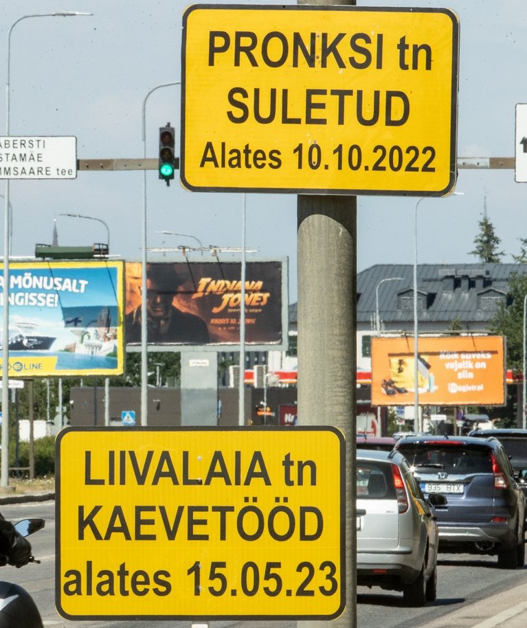 Pärnu maantee suunaga kesklinna.