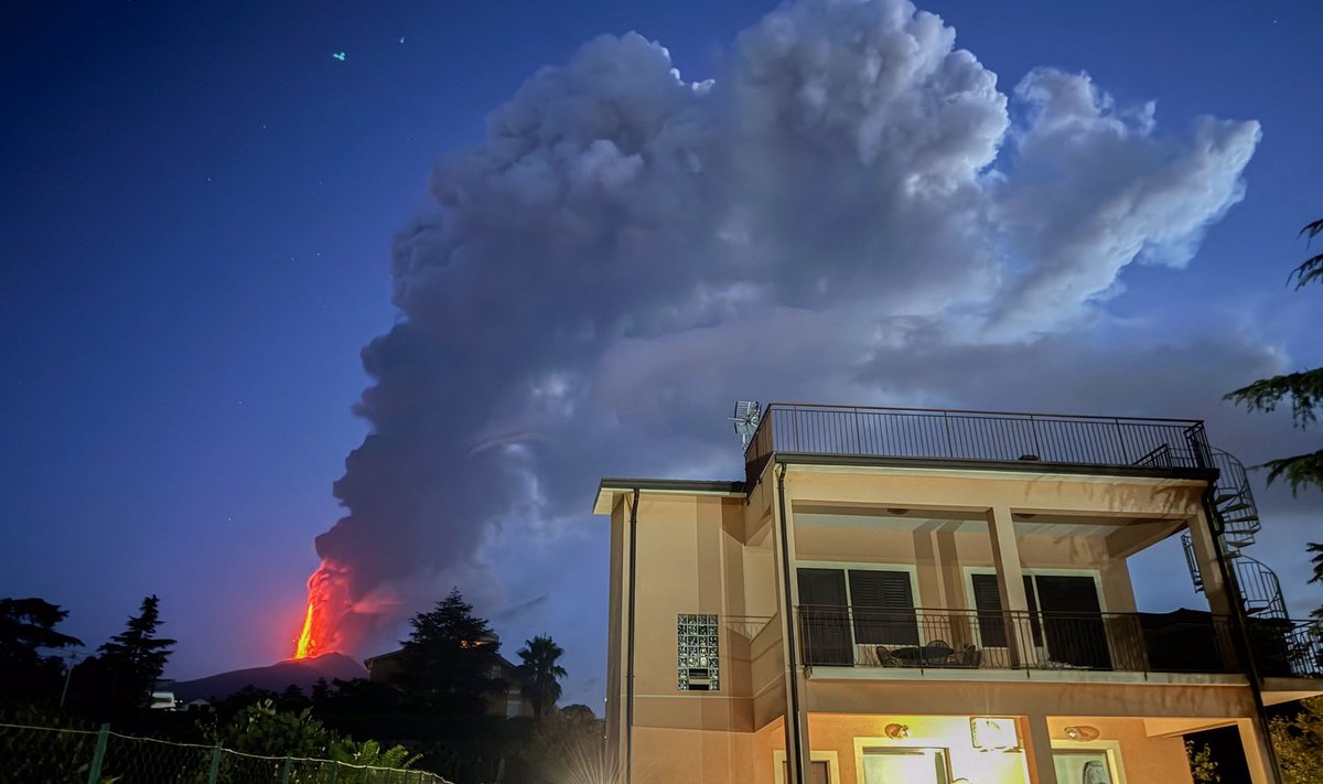 Etna vulkaan aktiveerus taas möödunud nädalavahetusel.