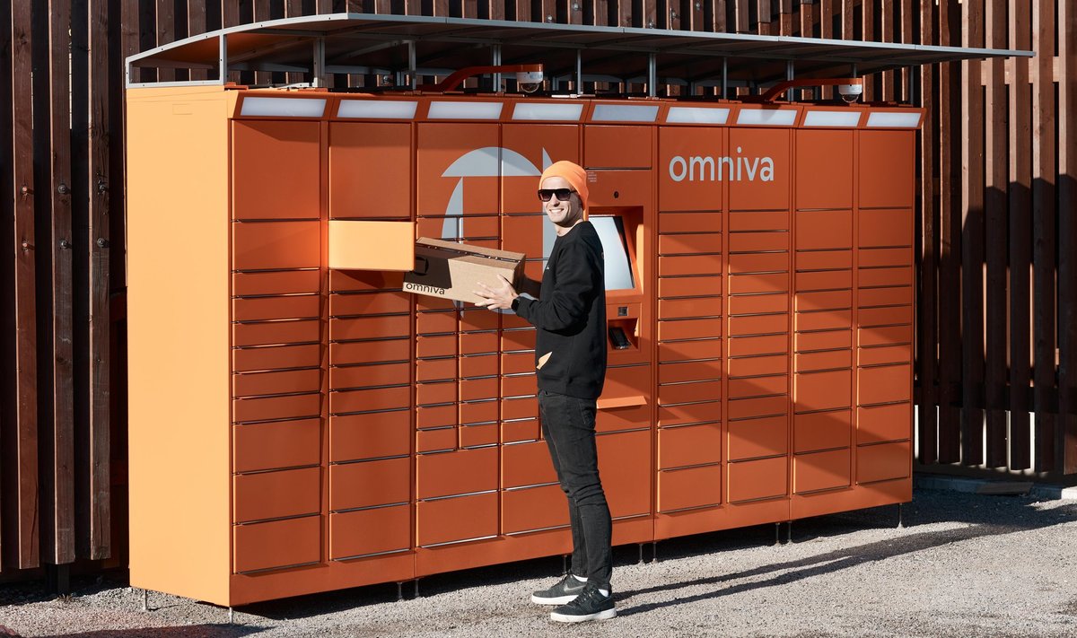 Посылочный автомат почтового предприятия Omniva