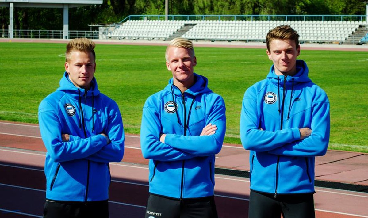 Janek Õiglane, Rauno Liitmäe ja Taavi Tšernjavski - selline on hetkel meie parim U23 vanuseklassi 10-võistluse kolmik.