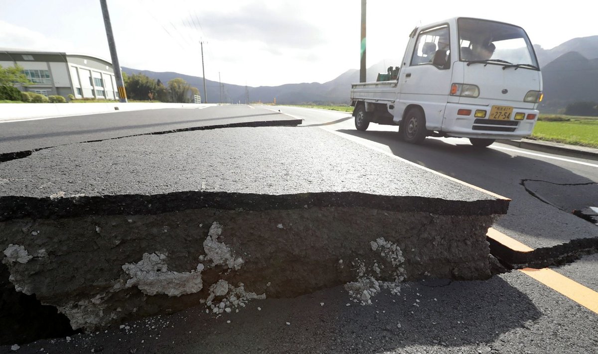 Eelmise nädala maavärinad tegid Lõuna-Jaapanis palju kahju