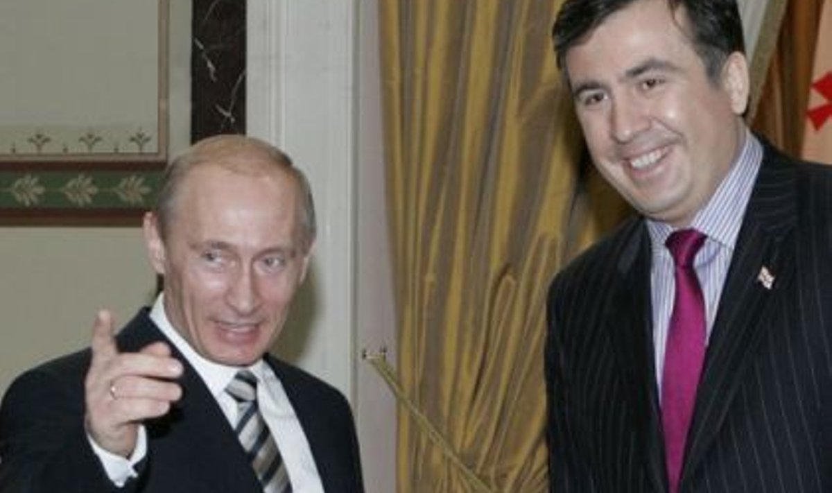 Vladimir Putin ja Mihheil Saakašvili