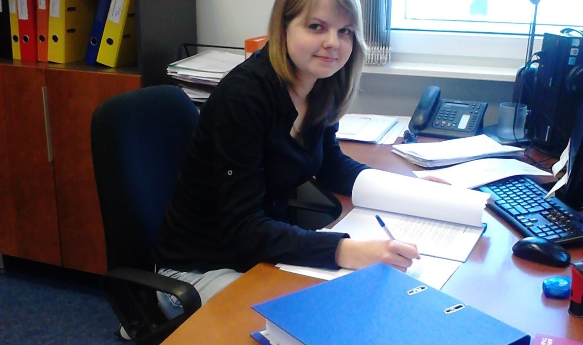 Eesti parim noor raamatupidaja Anu Sihver praktikal