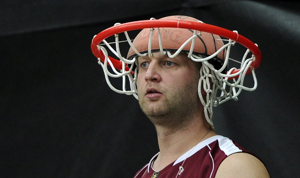 Läti korvpallikoondise poolehoidja EMil