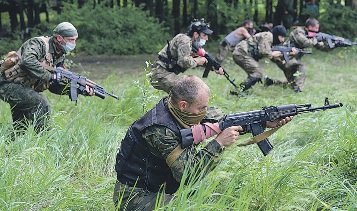 Pataljoni Vostok võitlejad juuni algul Donetski oblastis treeningulaagris 