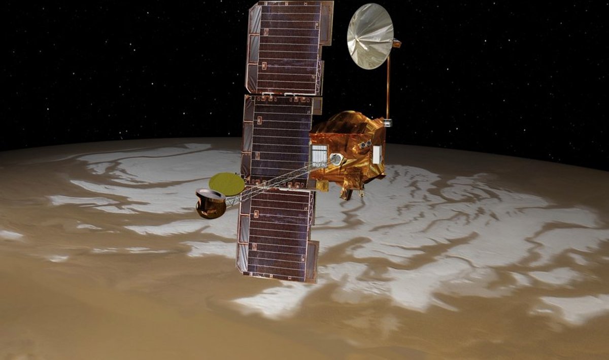 Mars Odyssey NASA joonistusel