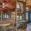 На продажу выставлен уникальный дом, сделанный из тысяч стеклянных бутылок