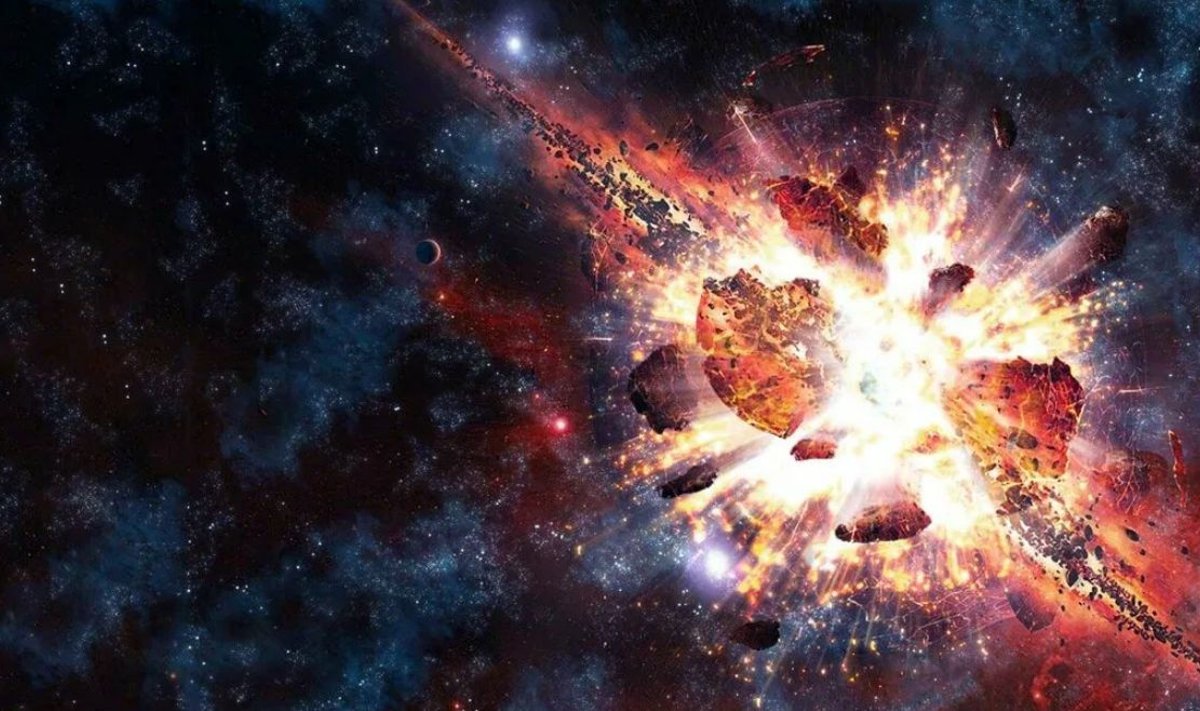 Kosmoses toimuv plahvatus NASA kunstniku nägemuses