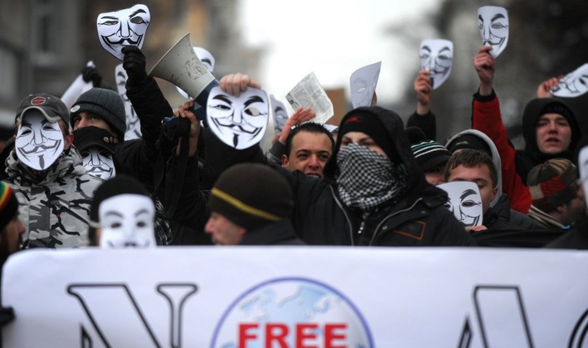ACTA-vastased meeleavaldajad Sofias