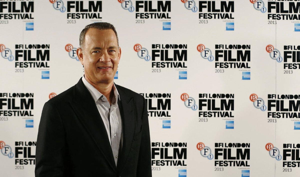 Actor Tom Hanks attends a photocall for the film "Captain Phillips" during the BFI (British Film Institute) London Film Festival