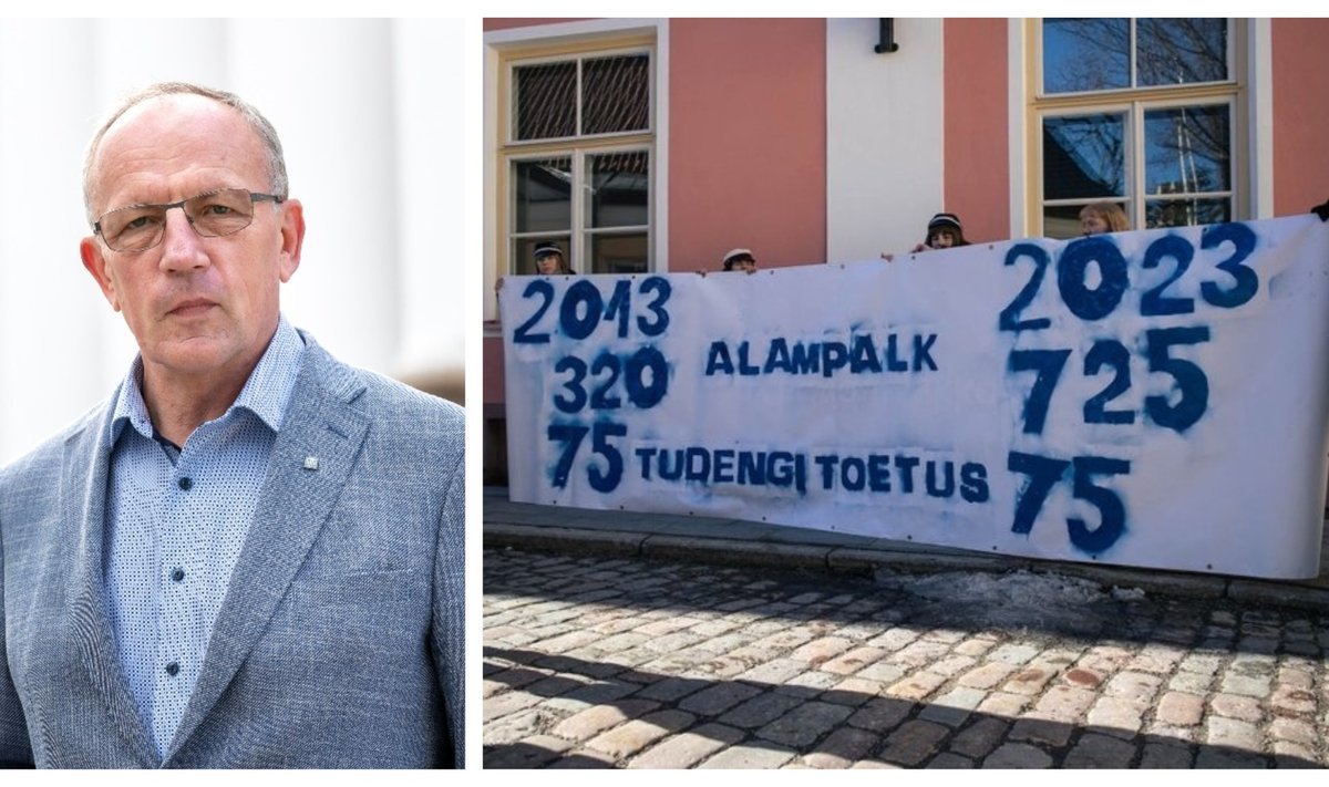 Toomas Asser / Tudengite protest madalate õppetoetuste vastu 16. märtsil 2023