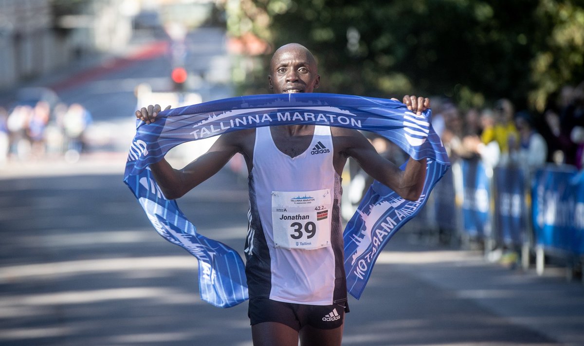 Tallinna Maraton 2022 võitja Jonathan Yego Kiptoo