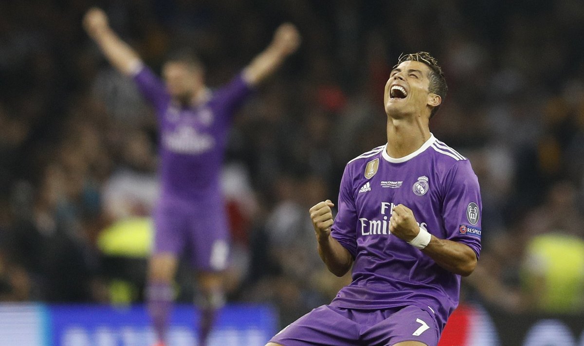 Cristiano Ronaldo tähistab võitu