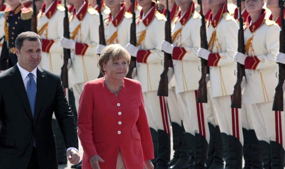 Angela Merkel ja Vlad Filat Chişinăus