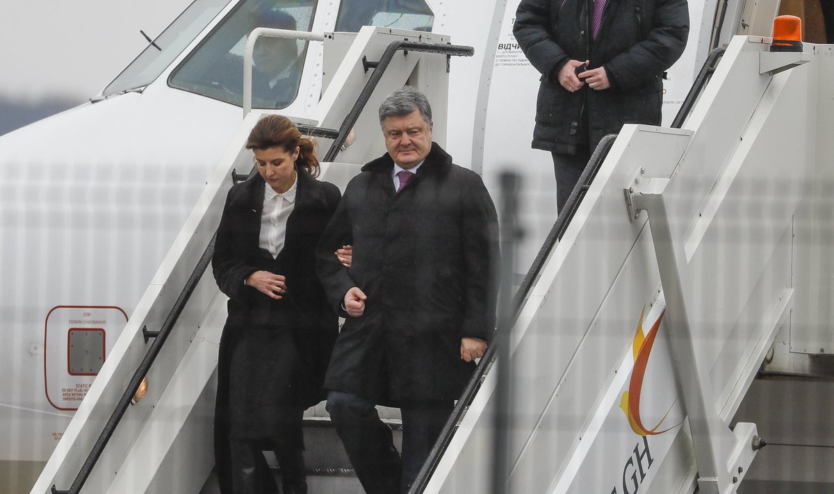 Ukraina president saabus Eestisse