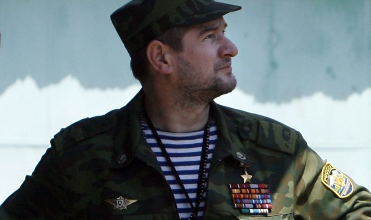 Alampolkovnik Sulim Jamadajev veel erivägede pataljoni Vostok ülemana möödunud suvel Gruusia sõjas.