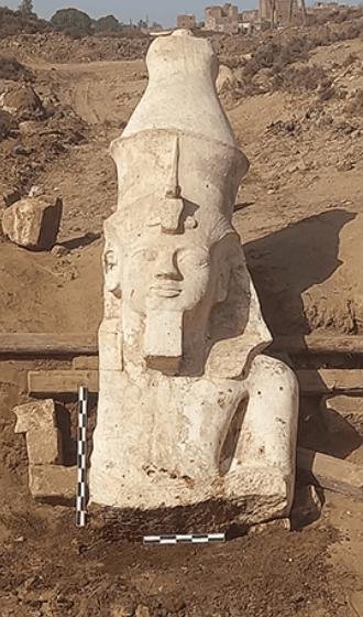 Leitud Ramses II kuju fragment.