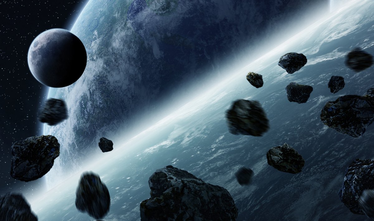 Panoramic view of planets in distant solar system 3D rendering elements of this image furnished by NASA
