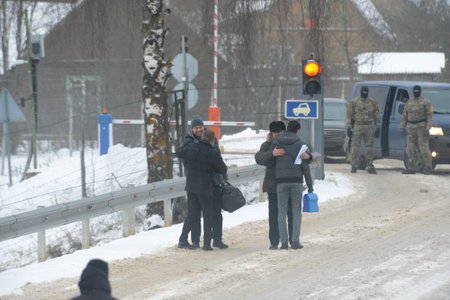 Artjom Zintšenko ja Raivo Susi vahetus Koidula piiripunktis