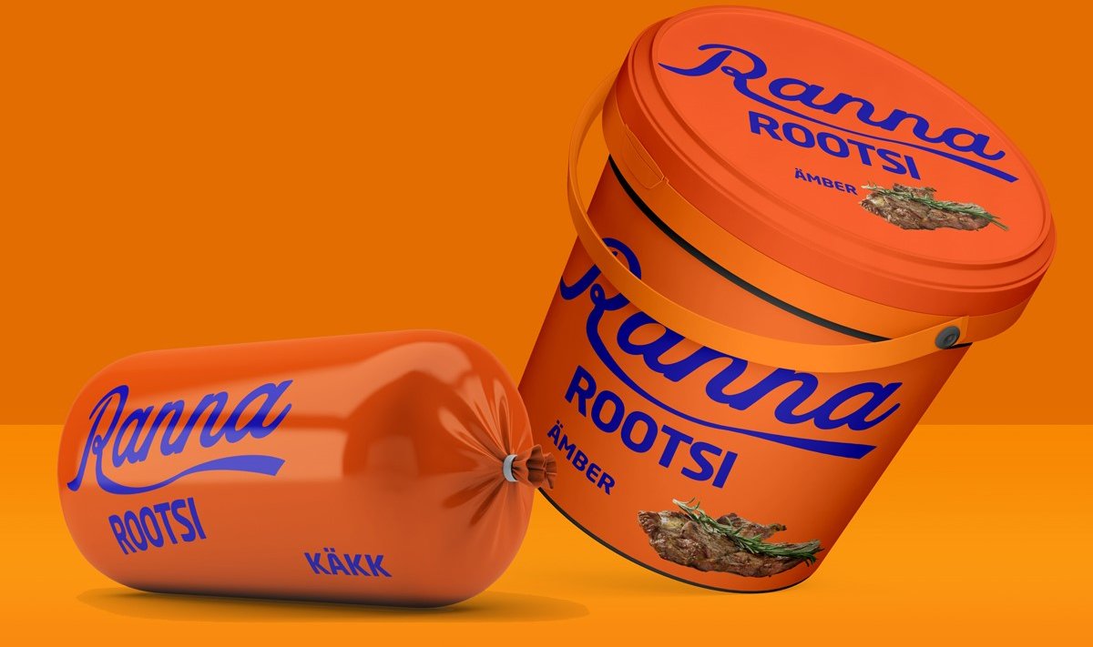 Реклама мясокомбината Rannarootsi в социальных сетях.