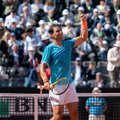 Tiitlikaitsja Rafael Nadal pääses Roomas kindlalt poolfinaali