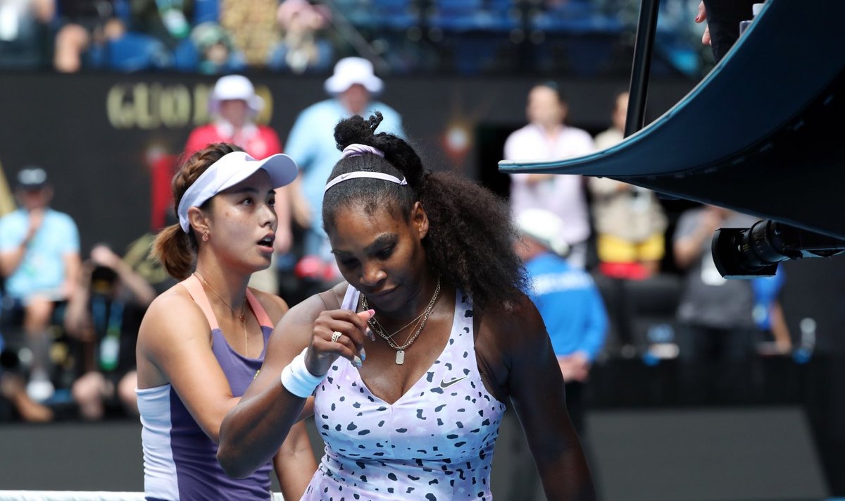Wang Qiang ja Serena Williams 