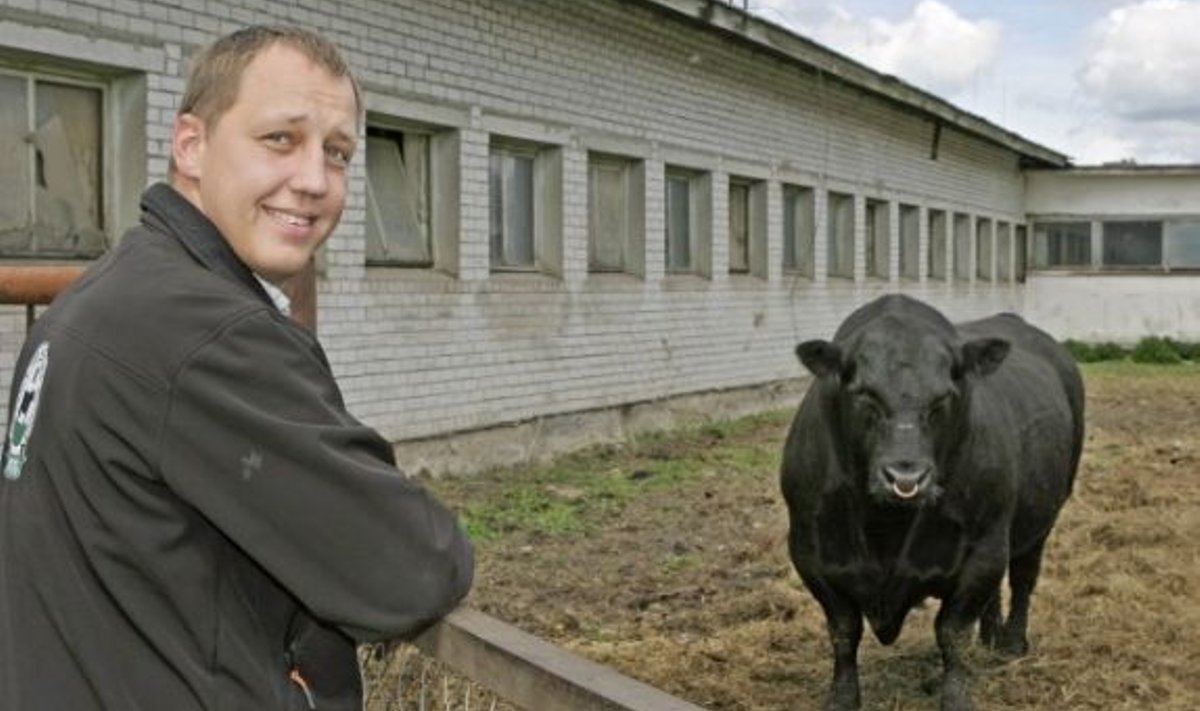 2009. aasta parim lihaveisekarjakasvataja Meelis Marmor.