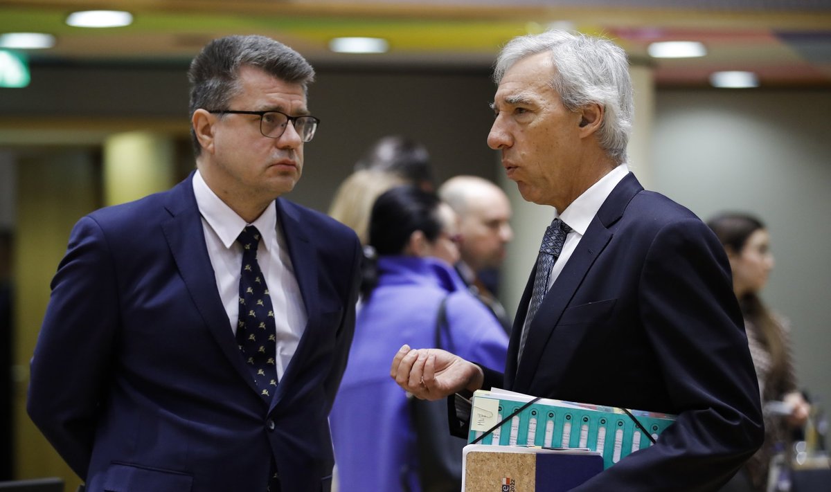 Urmas Reinsalu ja Portugali välisminister João Gomes Cravinho välisministrite kohtumisel