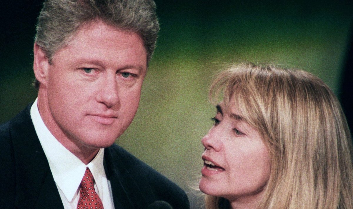 Bill Clinton ja Hillary Clinton 1992. aastal
