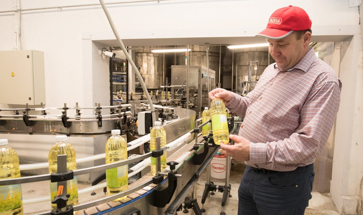 Eestis ei kasvatata piisavalt rapsi, et Scanola tehases jaguks kõikidesse pudelitesse kodumaist õli, tunnistas Ants Puusta.