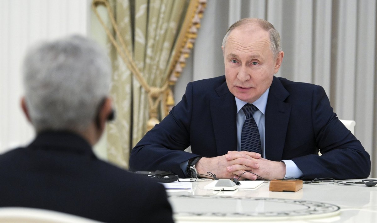 Venemaa president Vladimir Putin kohtumisel India välisministri Subrahmanyam Jaishankariga