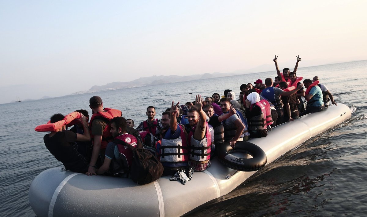 Põgenikud saabuvad Kreeka saartele