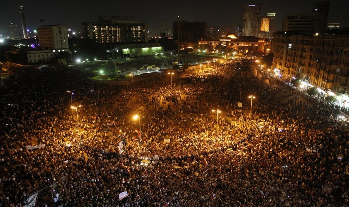 Araabia kevade järellainetus kestab veel tänaseni. Pildil meeleavaldus Kairos.