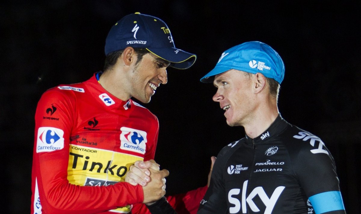 Vuelta kaks paremat - Alberto Contador ja Chris Froome
